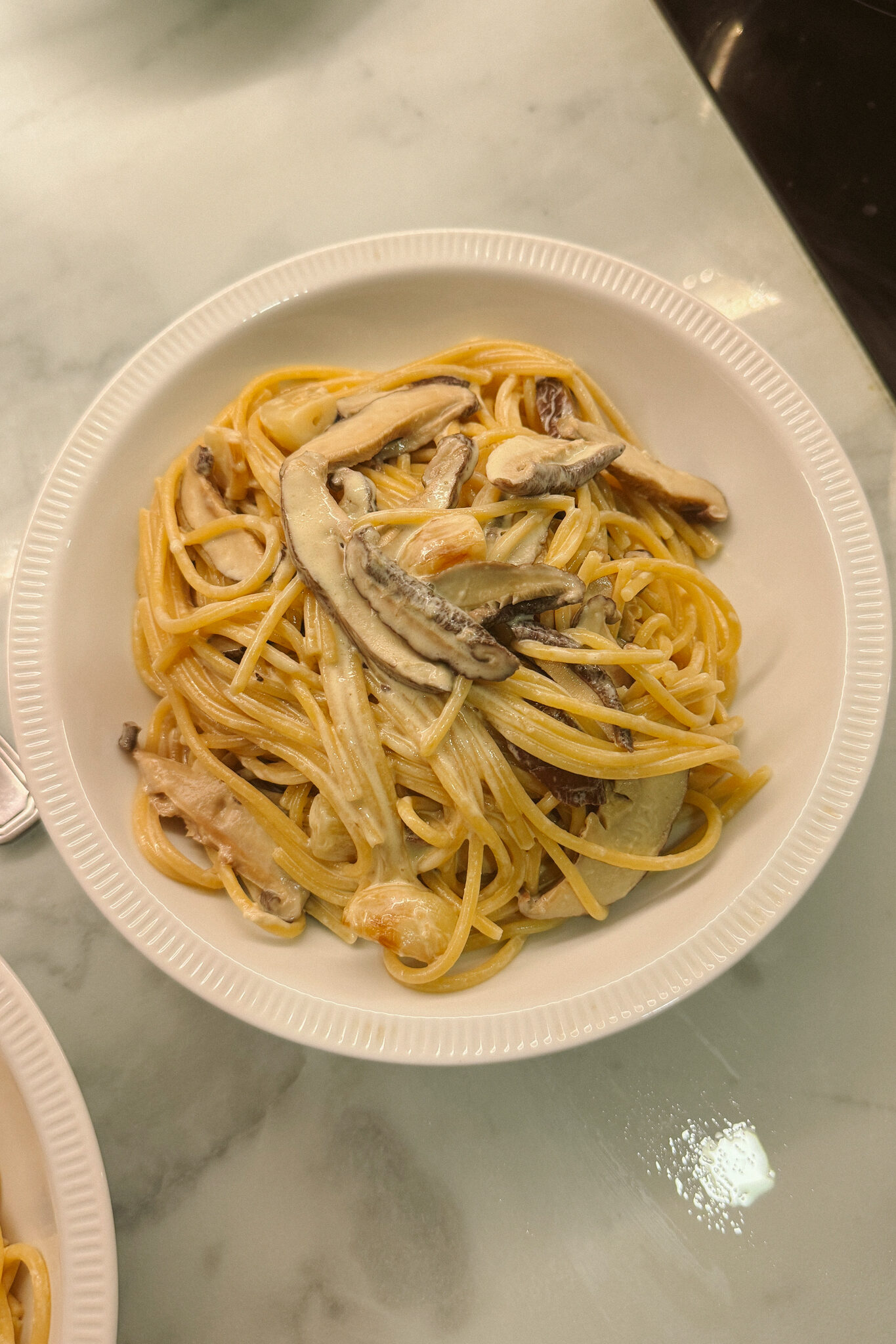 Umami soy cream sauce spaghetti